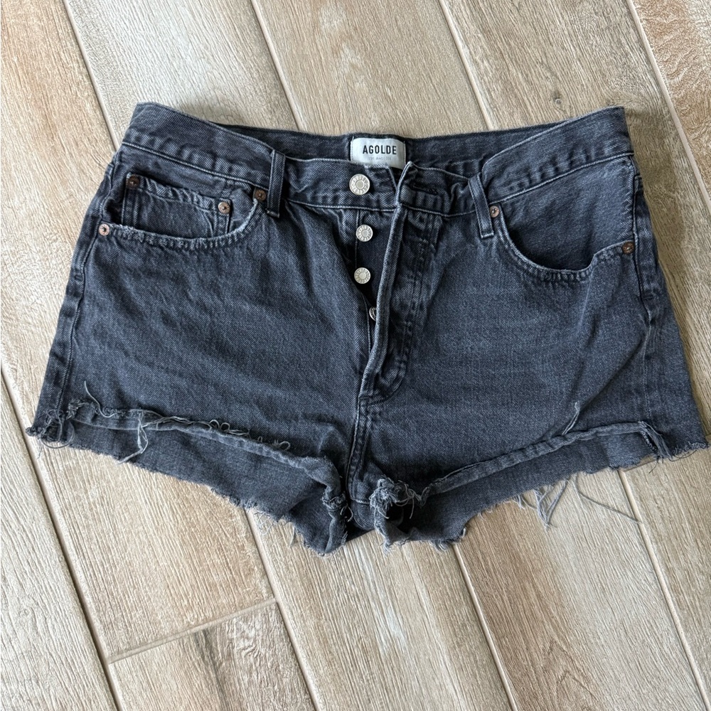 Agolde Charcoal Jean Shorts